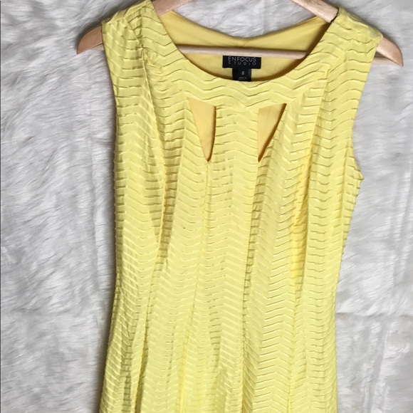 Enfocus Studio Dresses & Skirts - Enfocus Studios Bright yellow flair dress